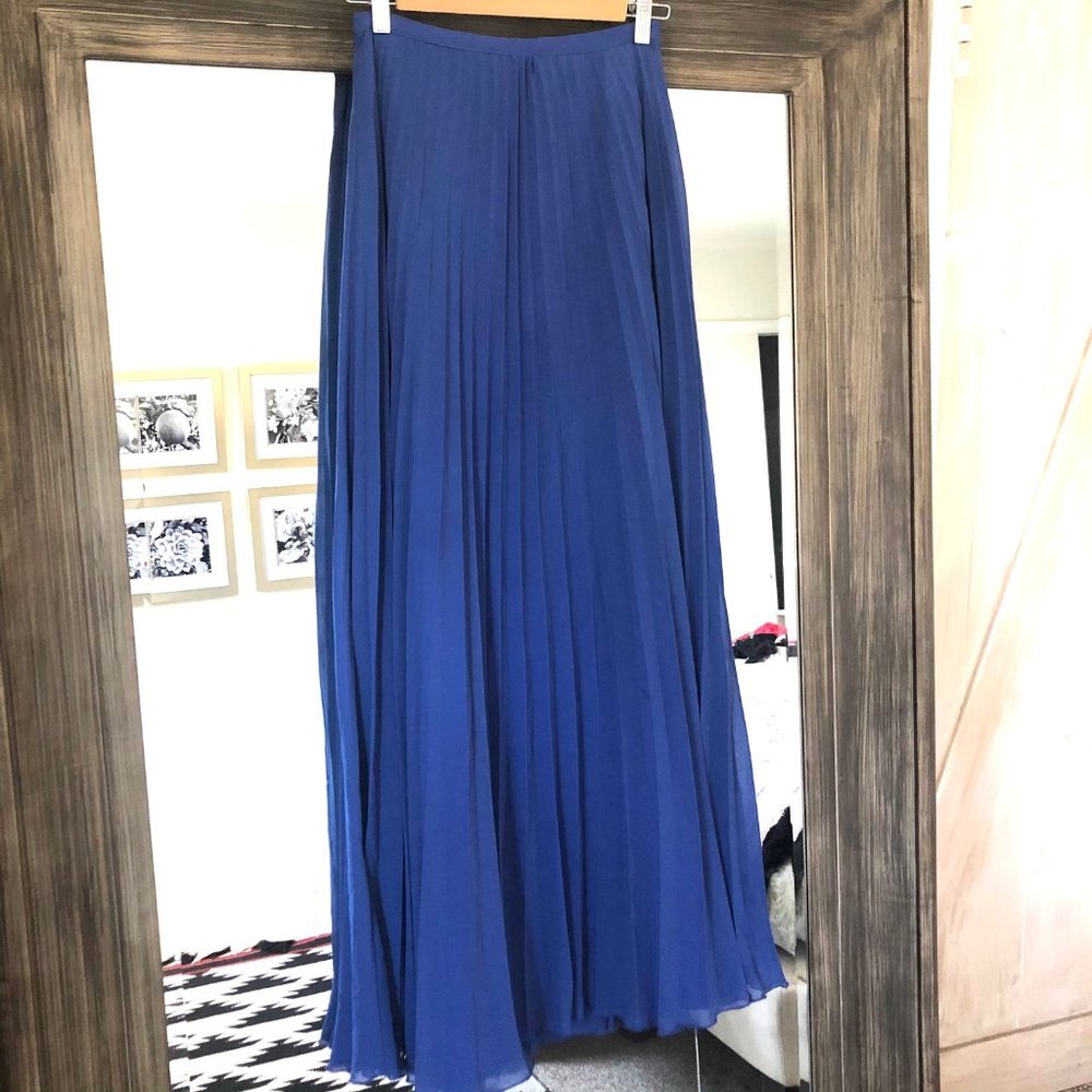 Pleated Maxi Skirt